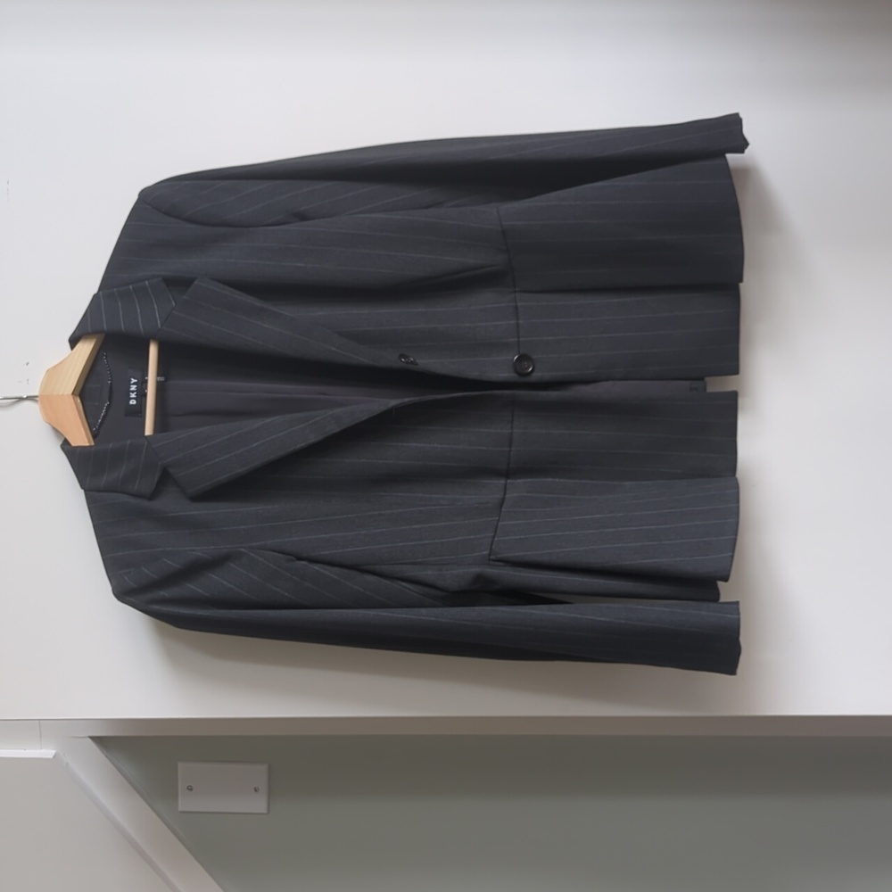 DKNY grey pinstriped blazer